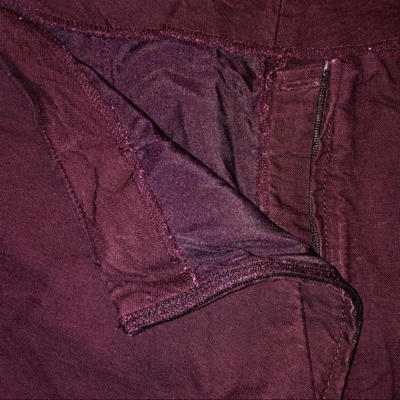 H&M Maroon High Rise Waist Decorative Shorts - Picture 9 of 12